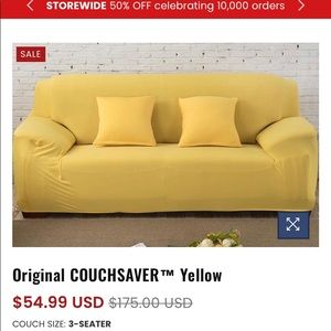 Both CouchSaver sofa and chair covers @ price of 1